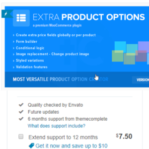 Extract Product Option Plugin