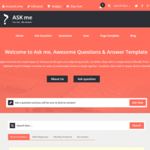 Ask Me Theme